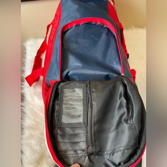 MLB Cardinals Red and Blue Duffel Bag - Picture 6 of 14